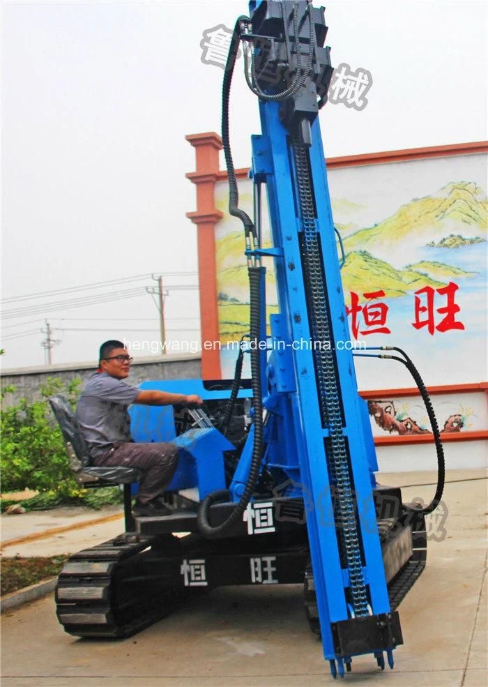 Highway Steel Guardrail Post Hydraulic Hammer Pile Driver