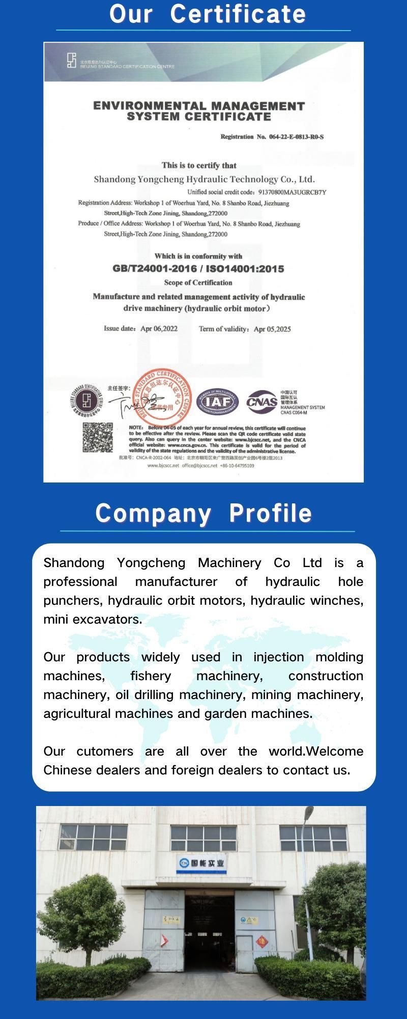 China Manufacturer Hydraulic Cycloidal Motor (50-500cc) for Drilling Machine