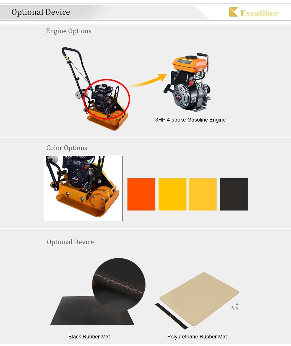 Hot Sell Recoil Starter 3HP Garden Plate Compactor