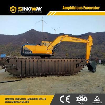 Hyundai Amphibious Excavator Long Reach Mini Dredge Excavator Price