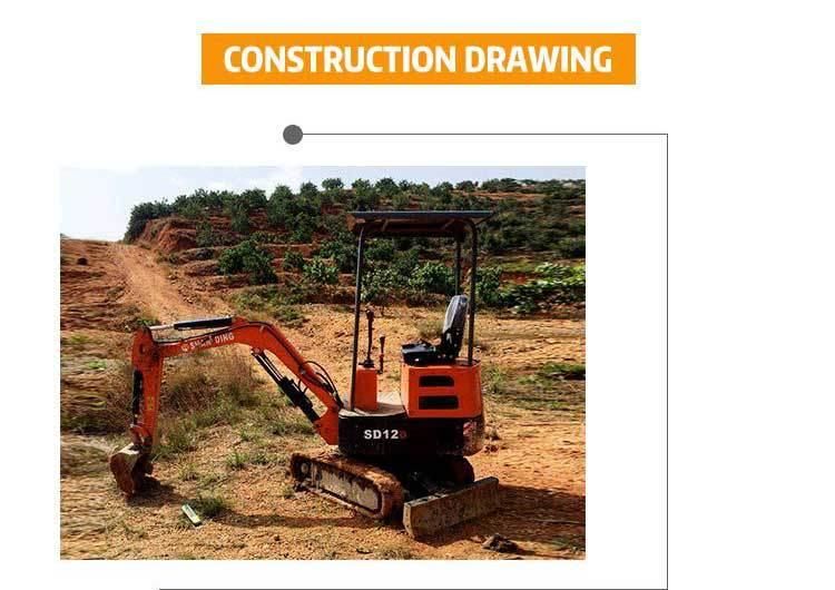 Free Shipping for Small Chinese Mini Excavator for Sale Prices Towable Mini Excavator 800kg with CE/ISO