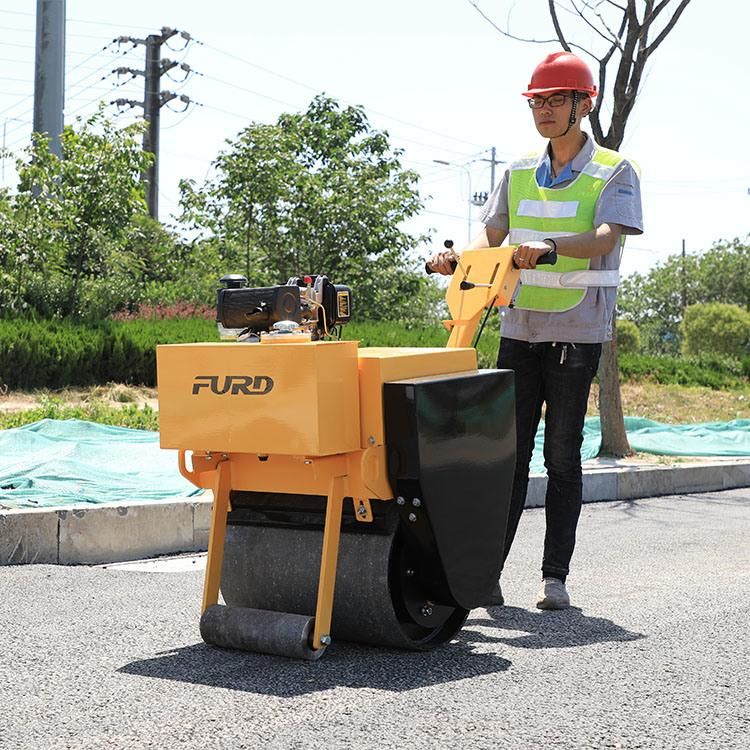 Walk-Behind Vibratory Single Drum Roller Soil Compactor Vibratory Roller Fyl-600c