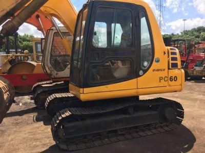 Nice Condition Japan Origin Used Komatsu PC60-7 6t Crawler Mini Excavator