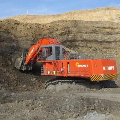 China BONNY New CED2200-7 220ton Class Super Large Crawler Hydraulic Excavator Powered by Electromotor for Sale