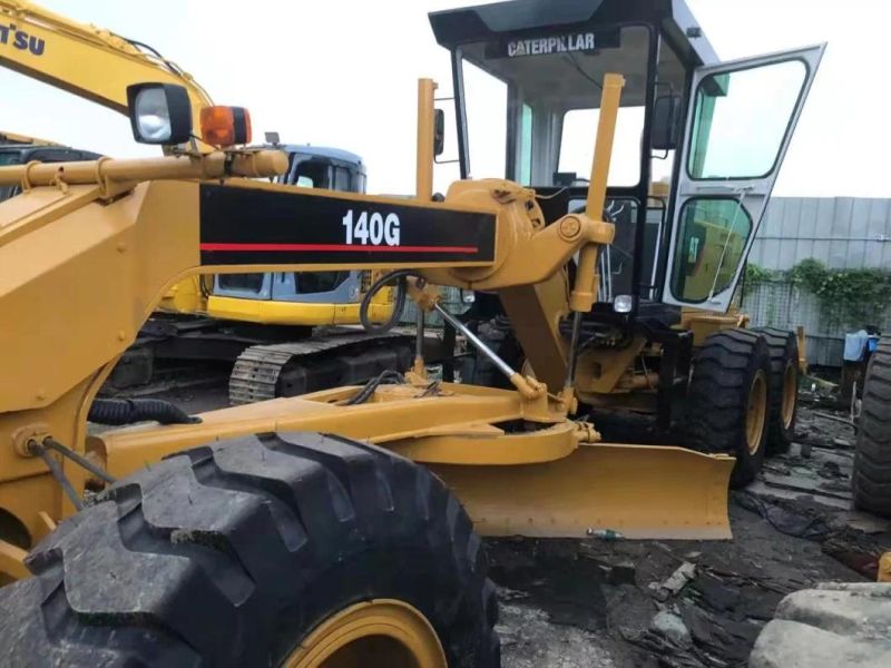 Wheeled Hydraulic 200HP Used Cat Motor Grader Secondhand Cat 140g Grader for Sale