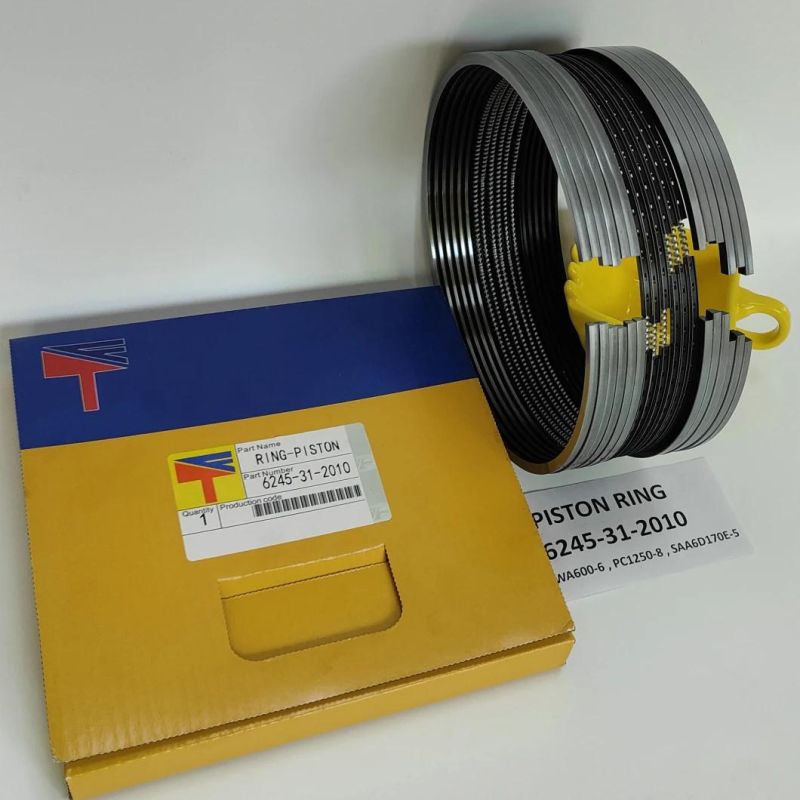 High Quality Diesel Engine Mechanical Parts Piston Ring 6245-31-2010 for Excavator Parts PC1250-8 Wheel Loaders Parts Wa600-6 Engine Parst SAA6d170e-5 Qak23