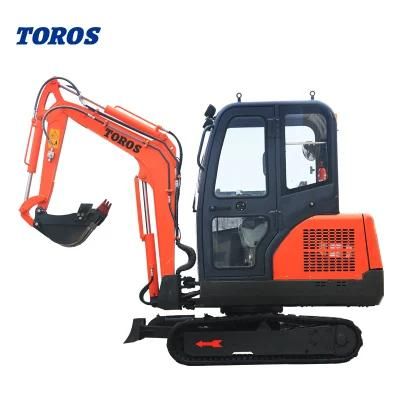 China Mini Excavator 2t Small Digger Mini Excavator Backhoe Excavator 1 Ton Excavator