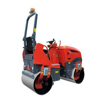 1000kg Kohler Gasoline Power Two Drumhydraulic Vibrator Pavement Roller Compactor