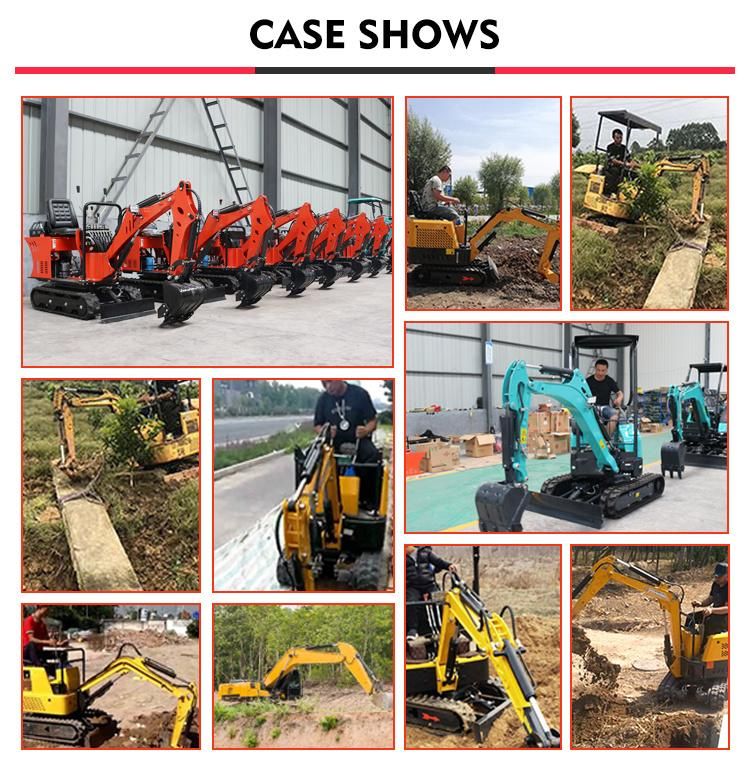 China Hydraulic Crawler 800kg Mini Excavator with Competitive Price