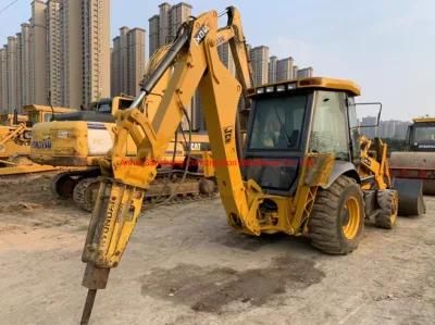 in Stock Wheel Loader Secondhand Jcb 3cx Backhoe Loader with Hammer