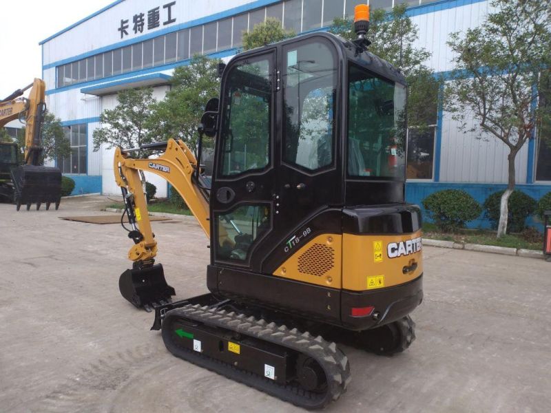 Smooth Operating 2021 Mini Crawler Excavator Carter 1.8ton