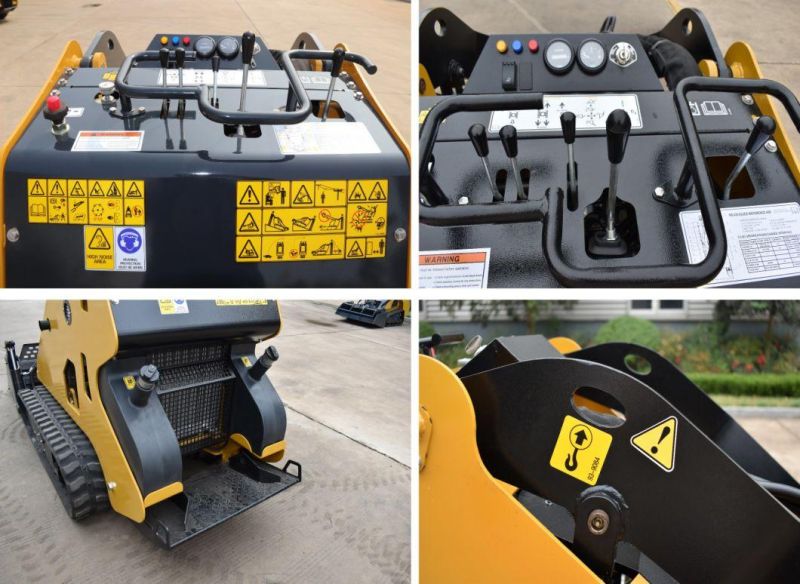Hixen Brand New Mini Skid Steer Loader with Multi Functional Attached Tools for Sale