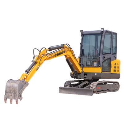 Double Speed Hydraulic Crawler Mini Excavator 1.8ton 2.2ton 2.5ton 3.5on Heater Cabin
