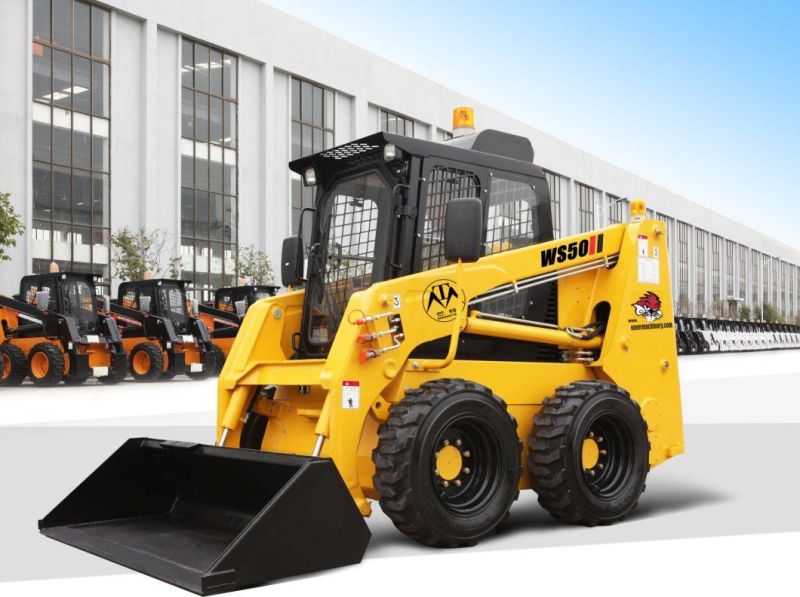 950kg Farm Equipment Agricultural China Best Cheap Wheel Mini Skid Steer Loader with Attachment