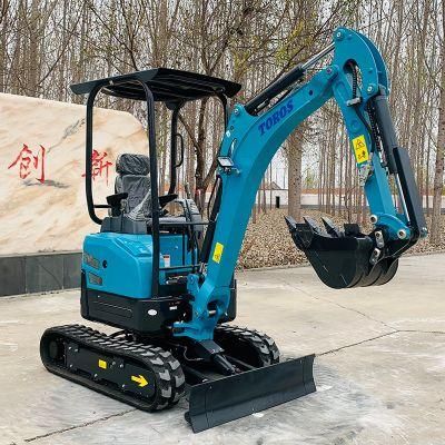 1800kg CE EPA Euro5 Approved Full Hydraulic Crawler Mini Excavator for Sale