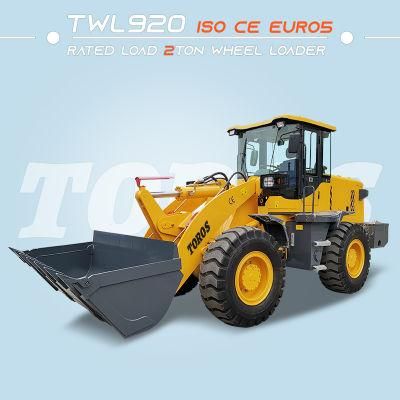 Chinese Famous Brand Toros 2 Ton Mini Garden Farm Use Front End Compact Tractor Wheel Loader for Sale