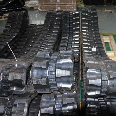 300X52.5X80W Rubber Track for Ku K028