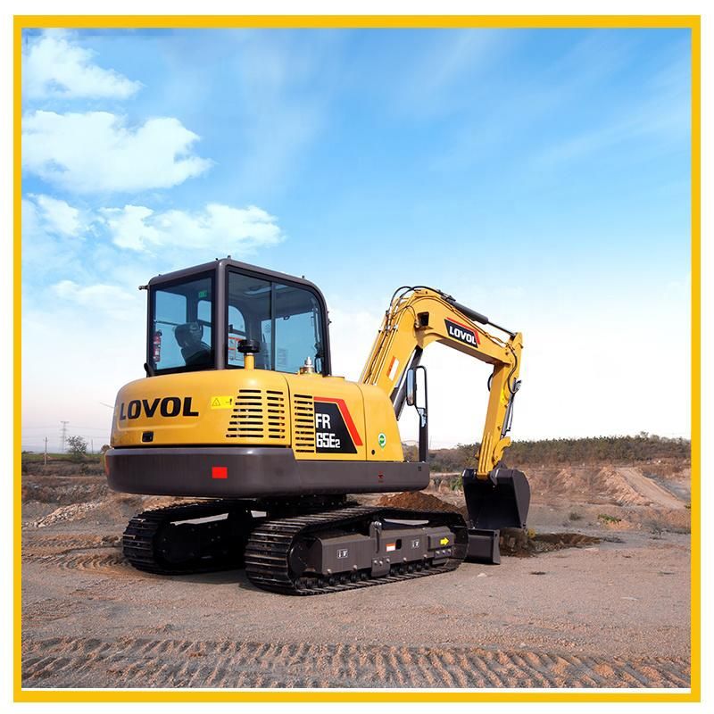 Lovol Fr65e Mining Machine Used Second Hand Crawler Excavator Big Digger Caterpillar Komatsu Hitachi 6 Ton Fr60 65 80 85 150 220 260 Excavators for Sale Fr65e