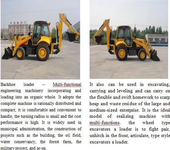 Ztw30-25 Mini Backhoe Loader 2 Ton From Shandong Factory