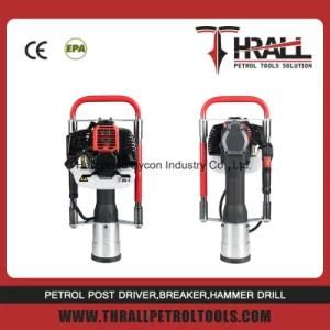 Thrall hand fence post driver