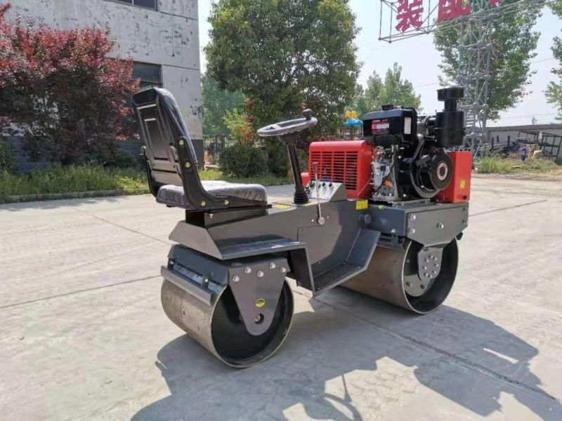 800kg Loncin EPA Petrol Double Wheels Vibrating Roller Compactor CE