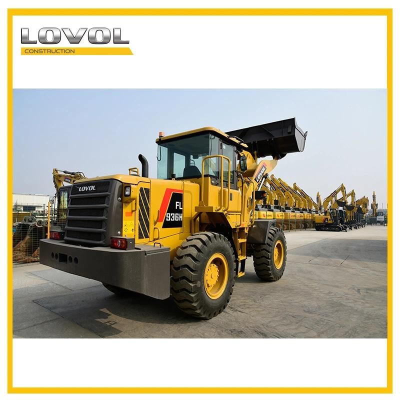 5% Discount New Lovol Front End Wheel Loader FL936f 3 Ton Wheel Loader