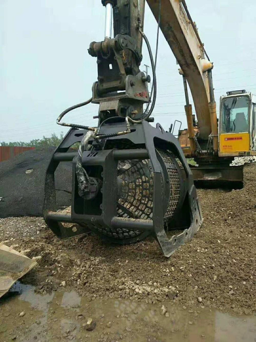 Screening Bucket with Rotary Sieve Rotating Bucket for Sand Recycling