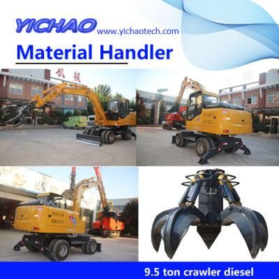 Grabbing Rubbish Wheel Material Handler