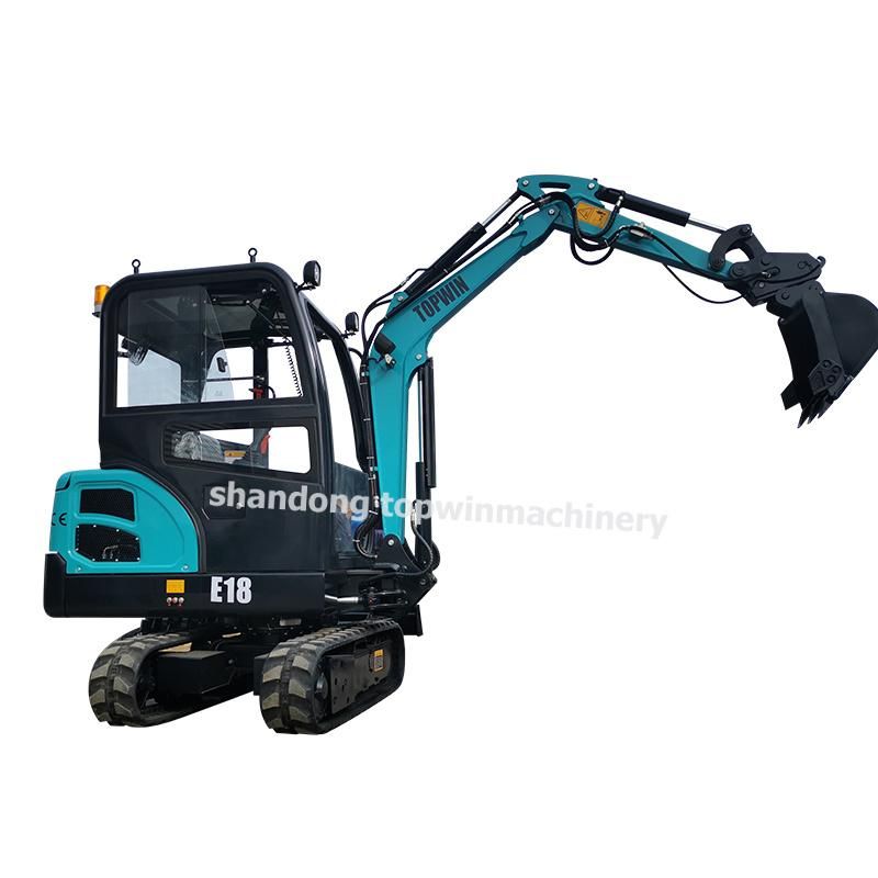 2022 Hot Sale! ! Euro V/EPA Kubota 1.8ton 3500kg Mini Excavator with Boom Swing and Cabin