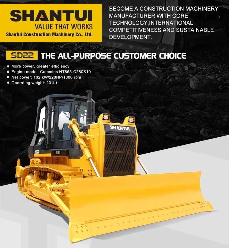 Shantui Hot Sale 220HP Road Machine High Quality Bulldozer SD22W