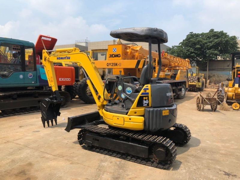 Open Cab 3t Mini Komatsu Crawler Excavator Komatsu PC30mr PC30 Digger