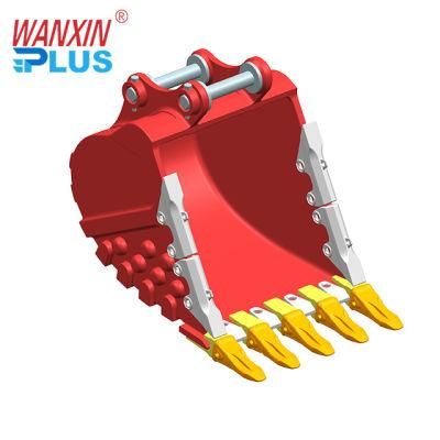 700kg-2000kg 12 Months Wanxin 0.45cbm-1.6cbm Hubei Mini Excavator Bucket Volume