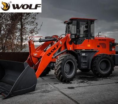 Wolf 4WD Wheel Loader Wl928 85kw 100HP Diesel Loader for South America