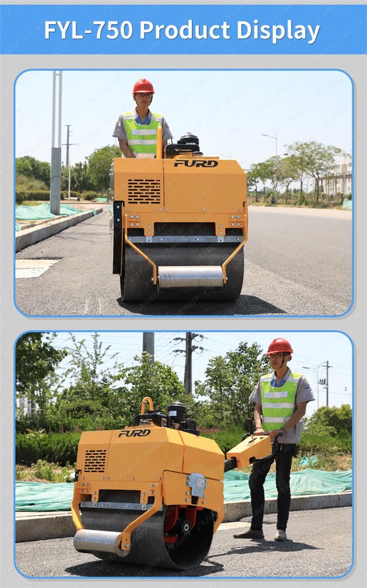 500kg Hydraulic Walk Behind Single Drum Road Roller Pedestrian Roller for Sale in Chile