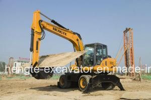 4WD Hengte Brand 15.5ton Middle Hydraulic Bucket Wheel Excavator Supplier Ht155W