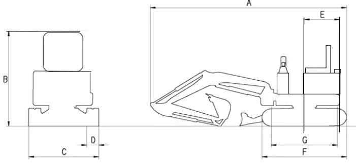 New Cheap 0.8 Ton Electric Mini Excavator Small Household Excavators Model for Sale