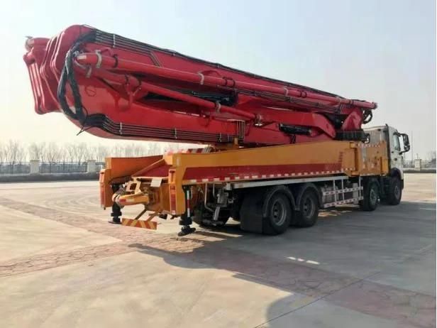 HOWO 8X4 Original 56m 58m 63m Concrete Diesel Pump Machine 58m Schwing Concrete Boom Pump Truck