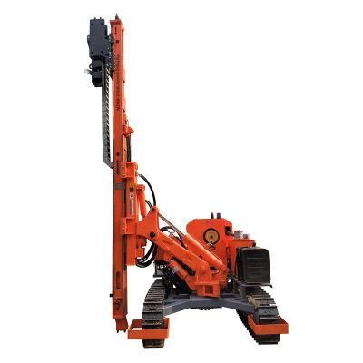 Solar Pile Driver Machine with Piling Hammer for Ramming Steel Pipe Piles