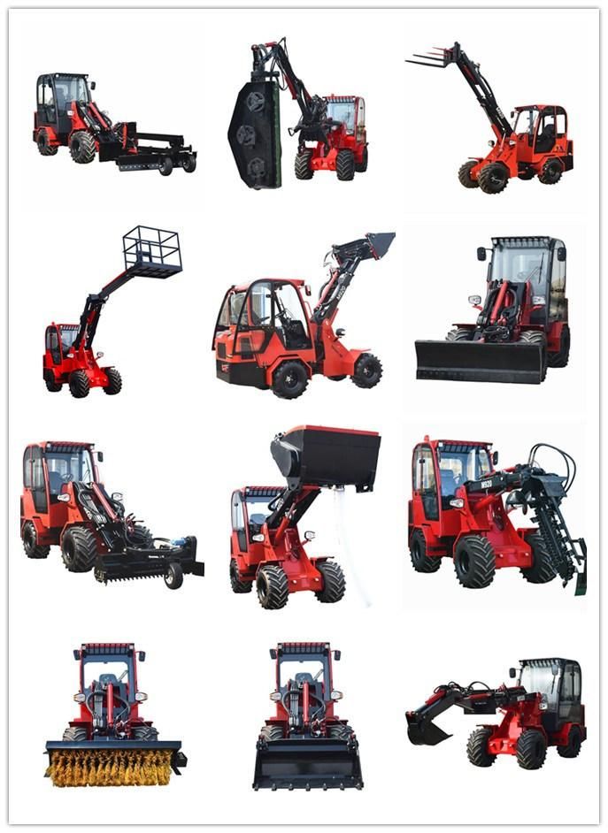 2000kg Multifunction Ce, EPA Loader with Front Telescopic Boom and Rear Tractor Pto