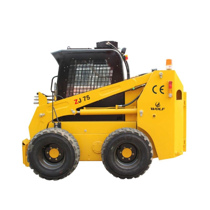 CE Approved 60HP Motor Skid Steer Loader with Standard Bucket/Quick Hitch