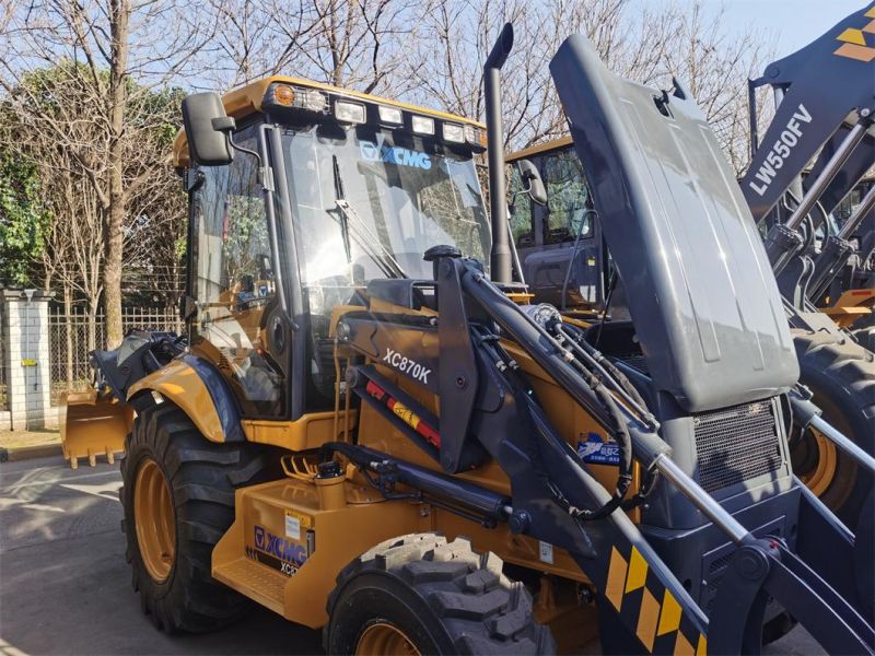 Chinese Top Brand Xc870K/Xc870HK Backhoe Loader Cheap Price 2500kg Loading Capacity