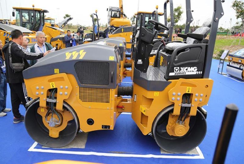 XCMG Xmr403s Double Drum Vibratory Compactor Machine Small Road Roller Price for Sale