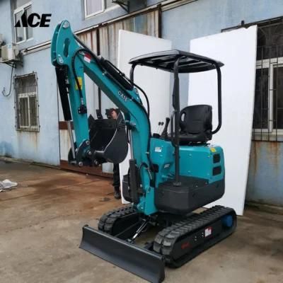 1.6t Mini Digger Crawler Excavator Machine Factory