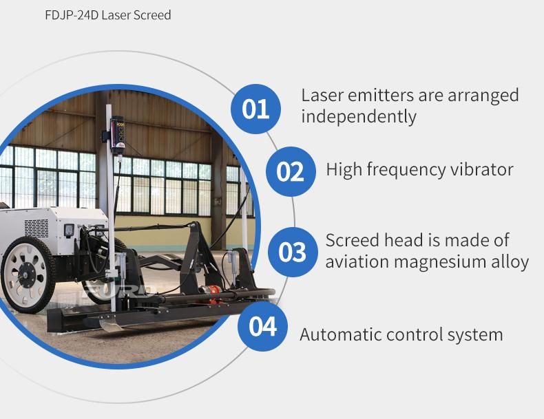 High Tech Self-Propelled Concrete Laser Screed Machine