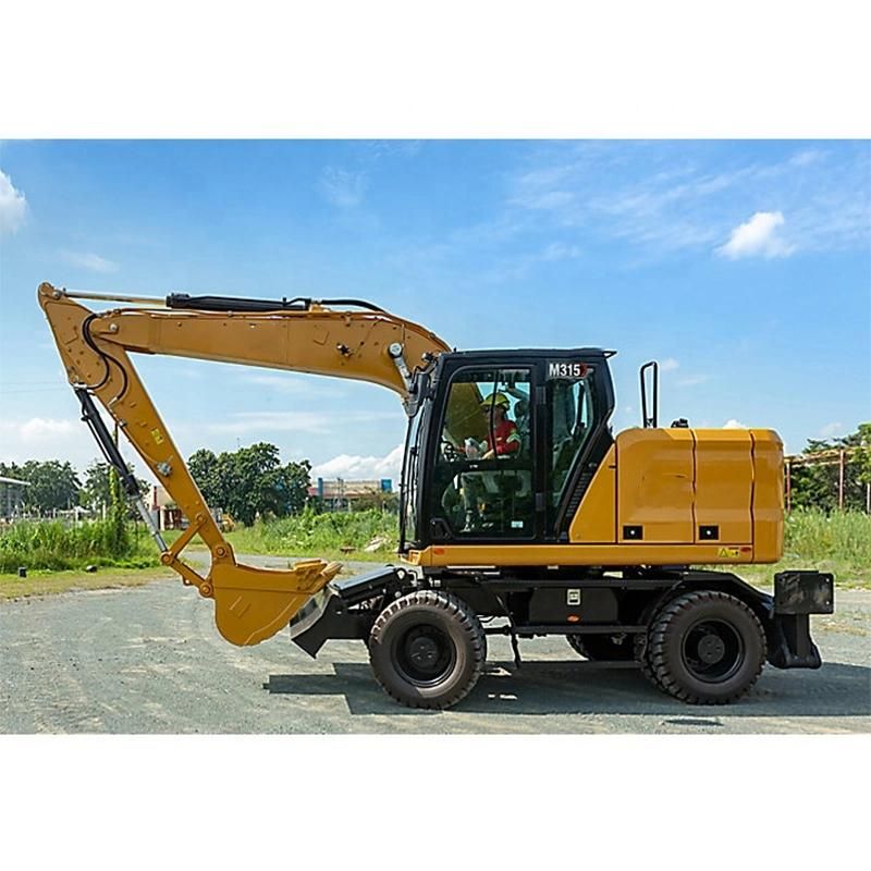 15 Ton Used Second Hand Wheeled Wheel Hydraulic Wheel Excavator Cat M315 Medium Construction Machinery Earth Moving Original Excavators Excavadora Excavatrice