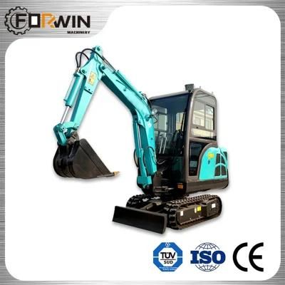 Construction Machinery Equipment Fw17b Mini and Small Hydraulic Backhoe Rubber Crawler Belt Track Excavators for Sale