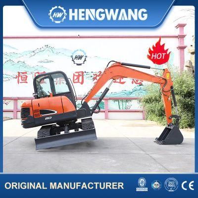 6 Ton Micro Mini Excavator Digger with CE EPA Euro5