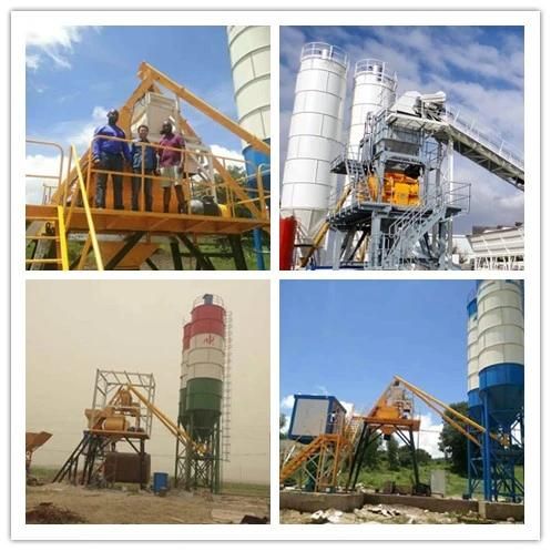 Hydraulic Discharge Function Twin Shaft Concrete Mixer for Batching Plant