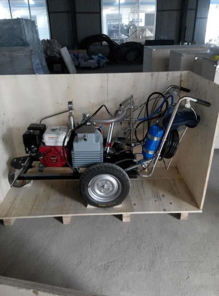 Hand Push Parking Lot Pavement Lines Painting Marking Machine