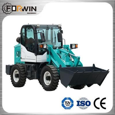 China Forwin Construction Machinery Equipment Small Front End Shovel 0.8 T Compact Bucket Hydraulic Mini Wheel Loader Fw910 with CE